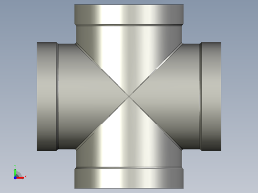 螺纹管四通-等径内丝 DN50前视缩略图