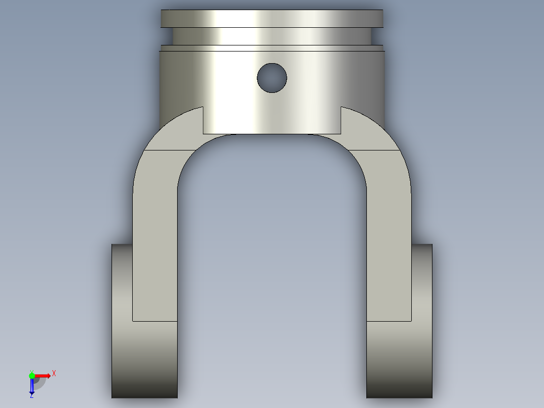 SPG-SD1万向节外套管头拖拉机俯视图