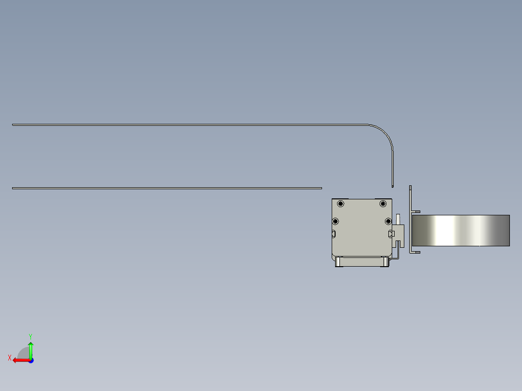 取料机构组合图后视图