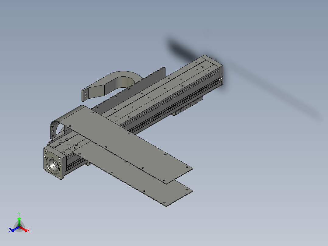取料机构组合图正等轴测图