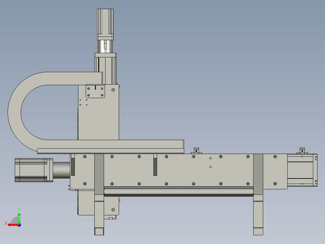 缠膜伺服移动机构后视图