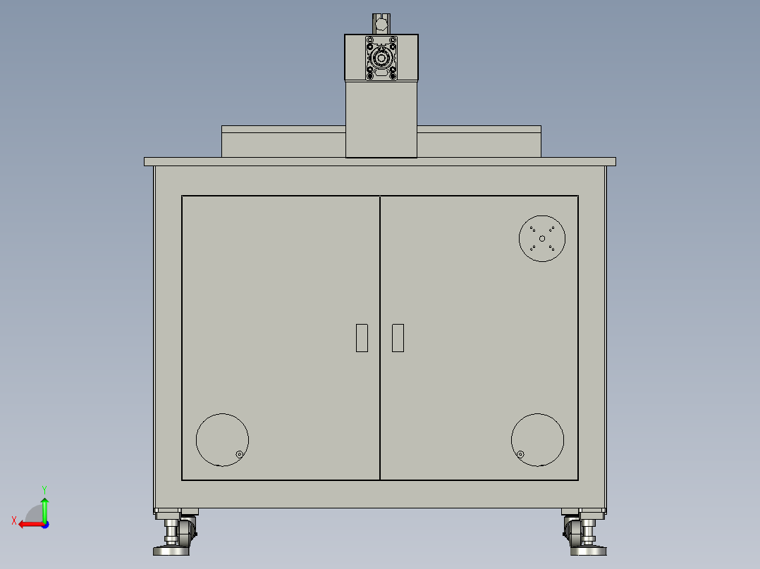 点焊组立装置后视图