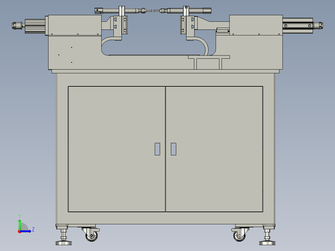 点焊组立装置左视图