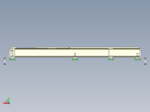 大型设备底部安装钢结构平台设计后视缩略图