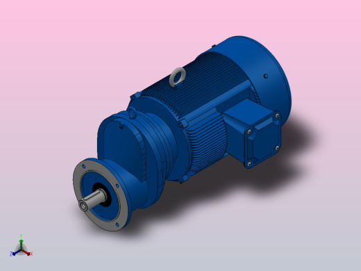 RXF87法兰轴伸式安装斜齿轮减速机RX87-Y11-4P-160M-M1-0°-Φ250