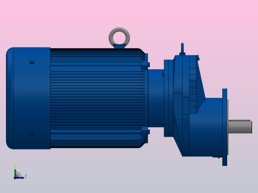 RXF87法兰轴伸式安装斜齿轮减速机RX87-Y11-4P-160M-M1-0°-Φ250左视缩略图