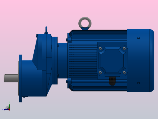 RXF87法兰轴伸式安装斜齿轮减速机RX87-Y11-4P-160M-M1-0°-Φ250右视缩略图