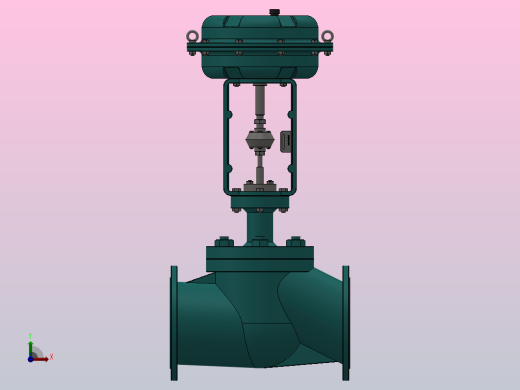 RV ZJHP(M)精小型气动薄膜单座（套筒）调节阀（常温型）[RVZJHP-1.6PB]通径300前视缩略图