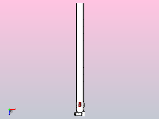 皮带直线轴半封闭可选导轨TPA-HNB-120D-110-L1350-RU-Y-P40-N3俯视缩略图