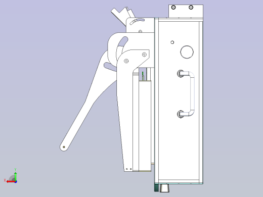 电路板PCB板测试治具3D模型后视缩略图