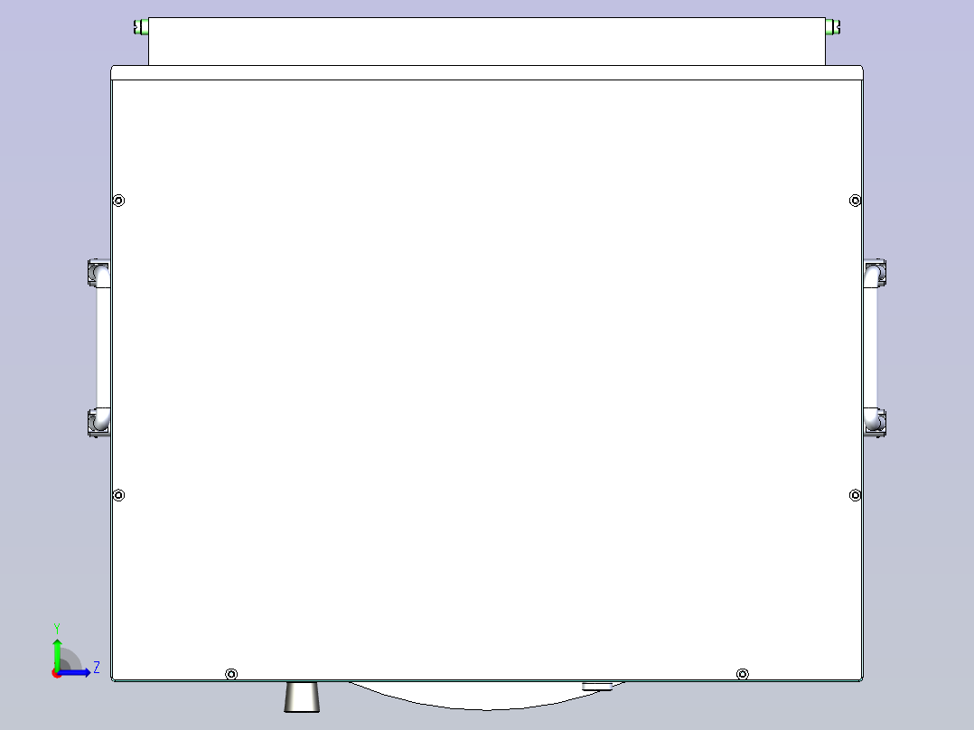 电路板PCB板测试治具3D模型左视图