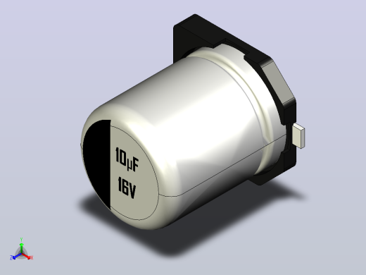 铝电解电容器SMD d 4.0 x l 5.0毫米或尺寸B. 10uF 16V