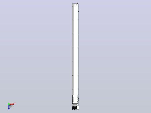 SCM14-1900-RU滚珠花健、支撑座、滚珠丝杠、交叉导轨、直线模组俯视缩略图