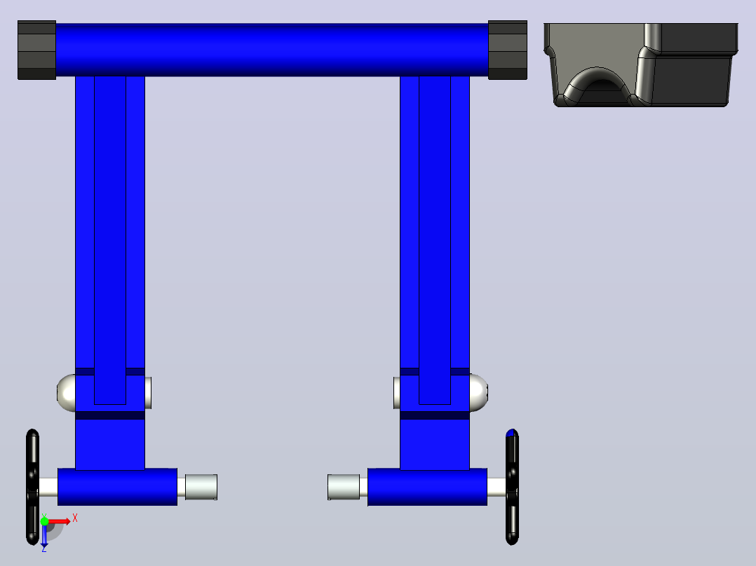 自行车锻炼俯视图