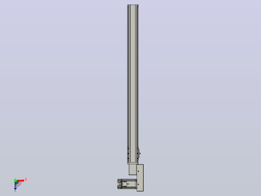 皮带直线轴半封闭可选导轨TPA-HNB-65S-90-L800-MR-C-P10-N3俯视缩略图