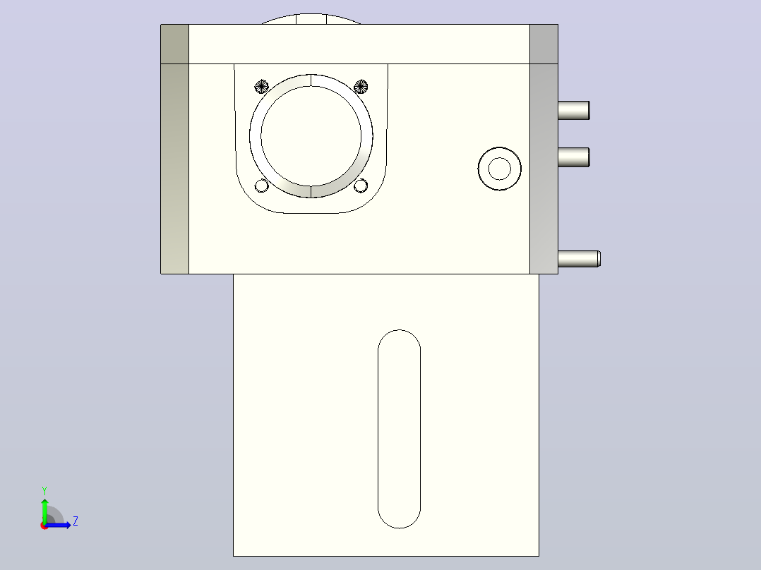 MK2STR-1BS-WA30-W240-C1滚子链小头部双驱动（1倍速）左视图