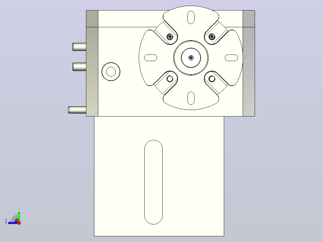 MK2STR-1BS-WA30-W240-C1滚子链小头部双驱动（1倍速）右视图