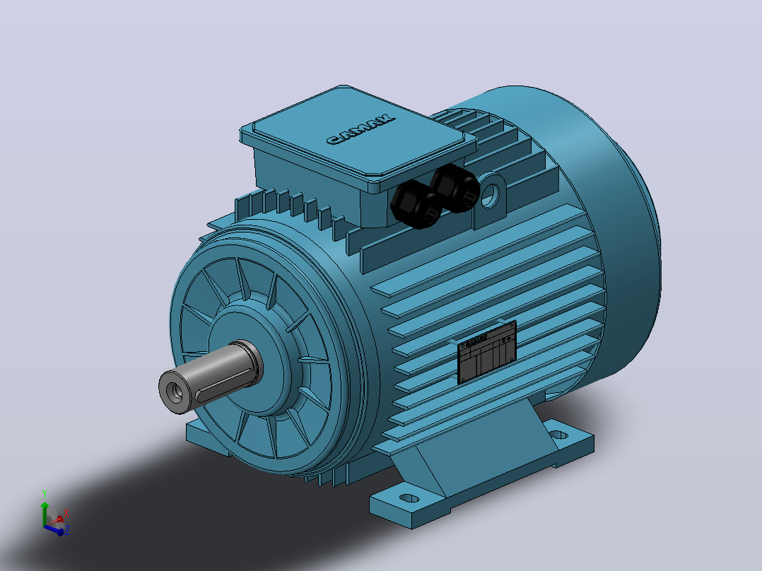 7,5 KW 1500 rpm 电机主视图