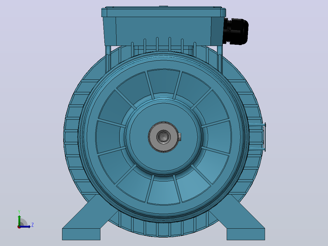7,5 KW 1500 rpm 电机左视图
