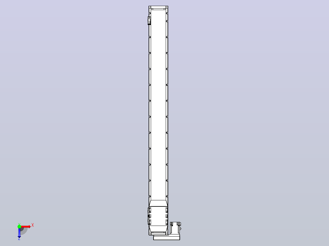 滚珠丝杠直线轴内置导轨TPA-GCR-120-1610C-L1200-ML-M40-N3俯视图