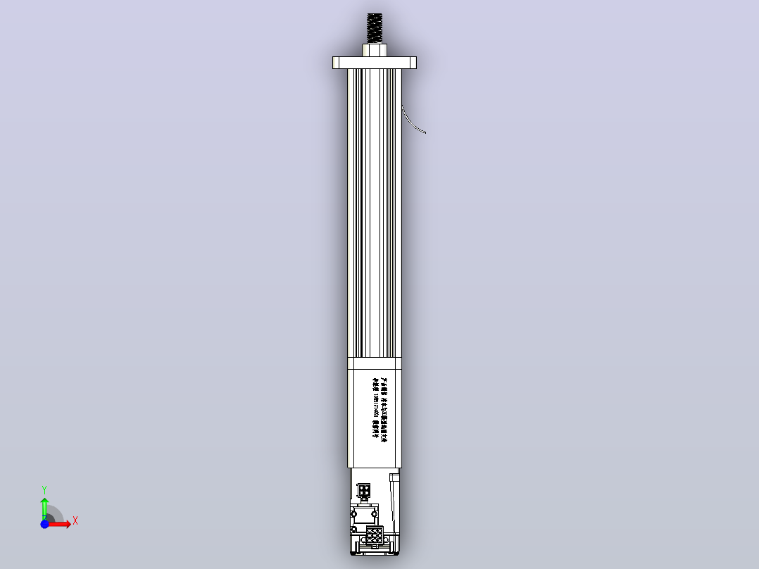RKD044 直连电动缸 负载100kg 活塞型电缸 伺服电动缸（100W）[RKD044-150-D-100W]前视图