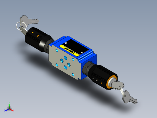 Z2FS6-3-4XJ-S2叠加式单向节流阀正等轴测缩略图