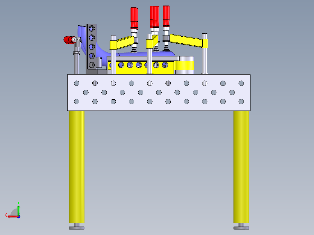 水管焊接工装后视图