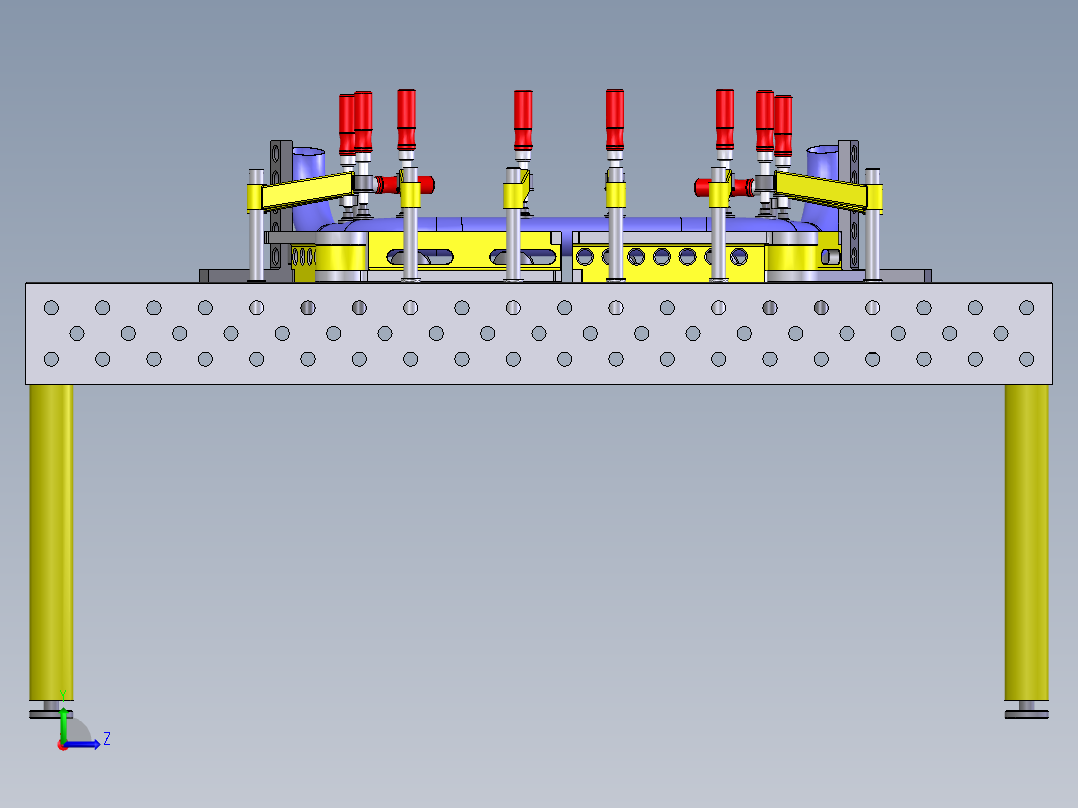 水管焊接工装左视图