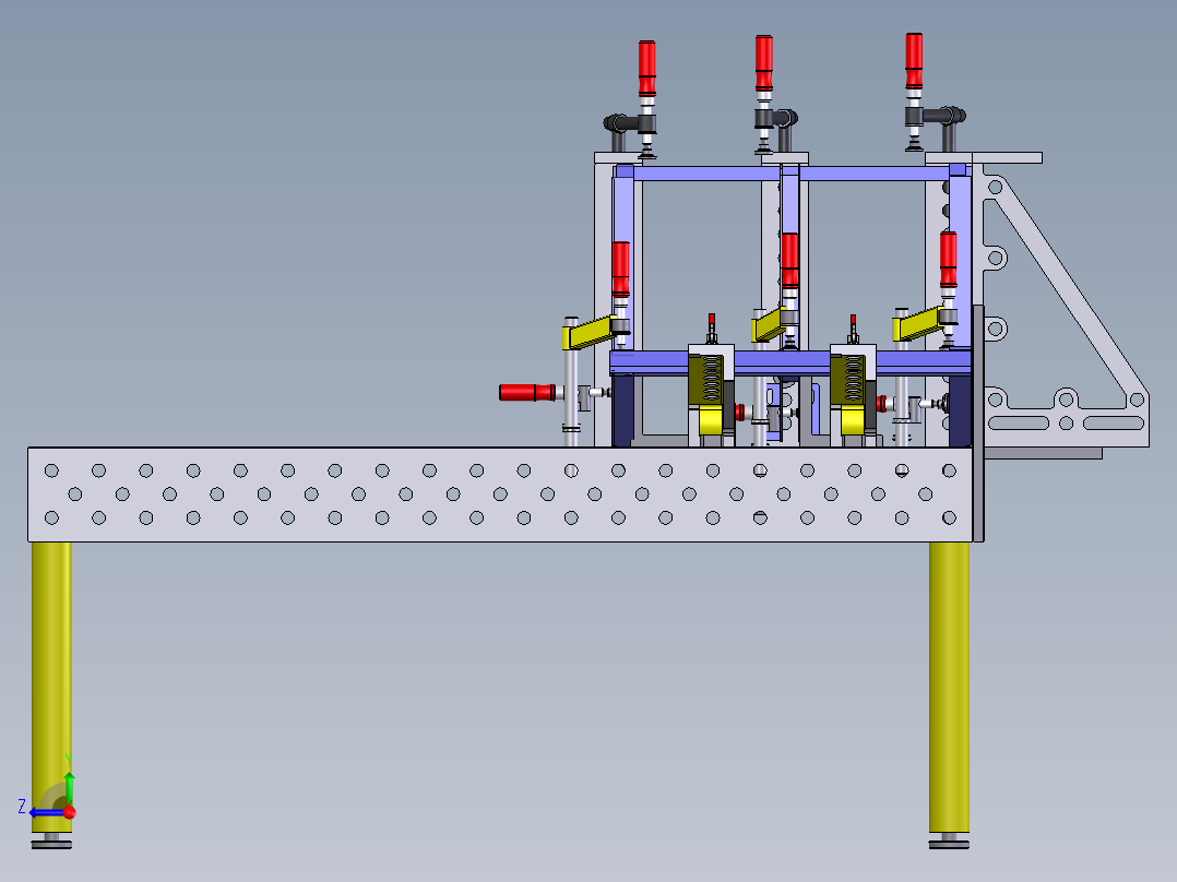 支架焊接工装右视图