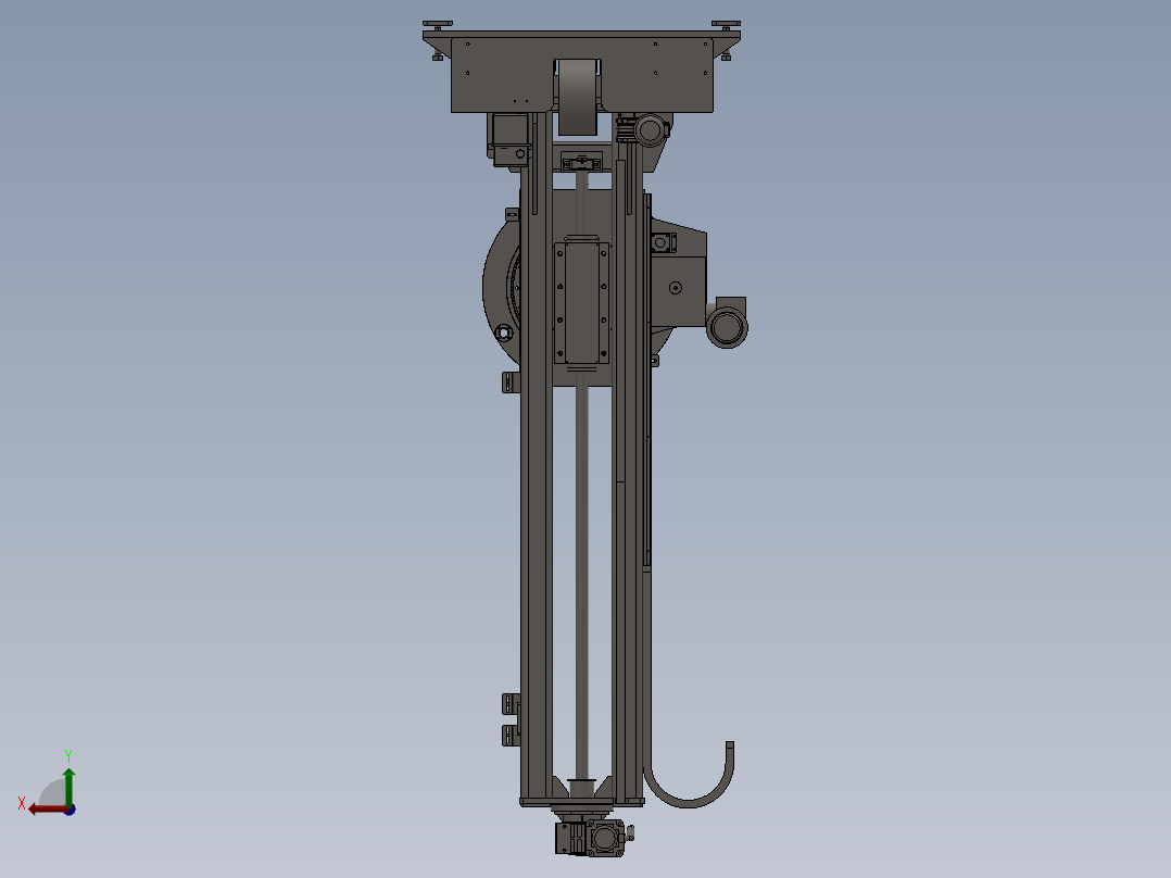 B3255-自动调节双轴变位机后视图