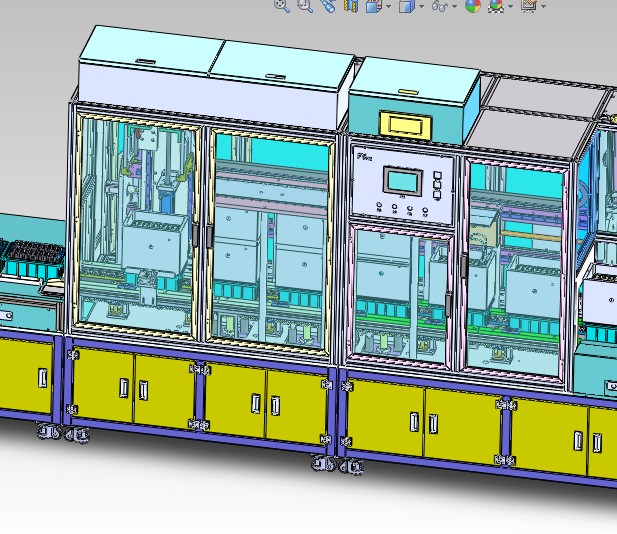 锂电池自动组装机3D图纸（带工程图H415 G13 自动化设备3D图纸