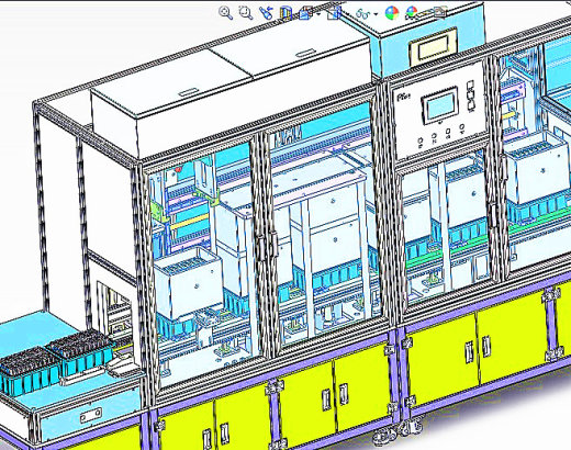 锂电池自动组装机3D图纸（带工程图H415 G13 自动化设备3D图纸缩略图