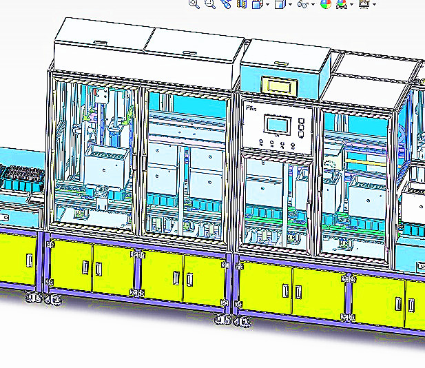 锂电池自动组装机3D图纸（带工程图H415 G13 自动化设备3D图纸