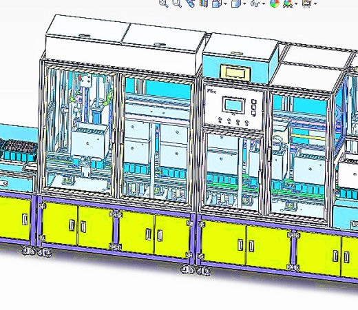 锂电池自动组装机3D图纸（带工程图H415 G13 自动化设备3D图纸缩略图