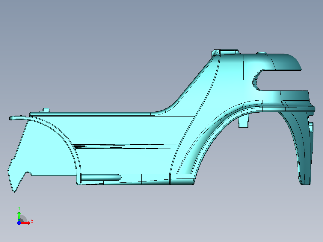 叉车起重机3D模型前视图