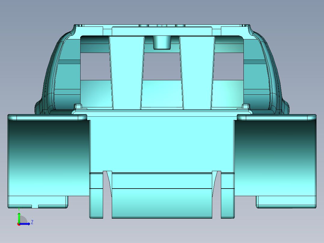 叉车起重机3D模型左视图
