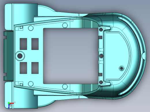 叉车起重机3D模型俯视缩略图