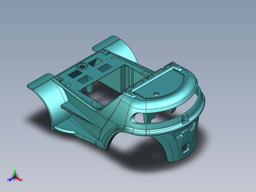 叉车起重机3D模型正等轴测图