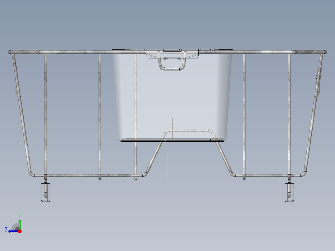 不锈钢沥水架、厨房用具、碗碟架右视图