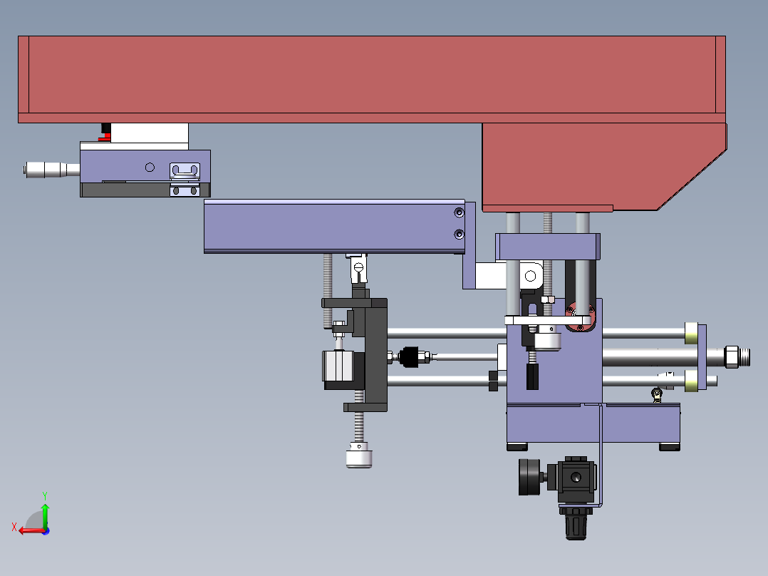 T414 气动印刷机后视图