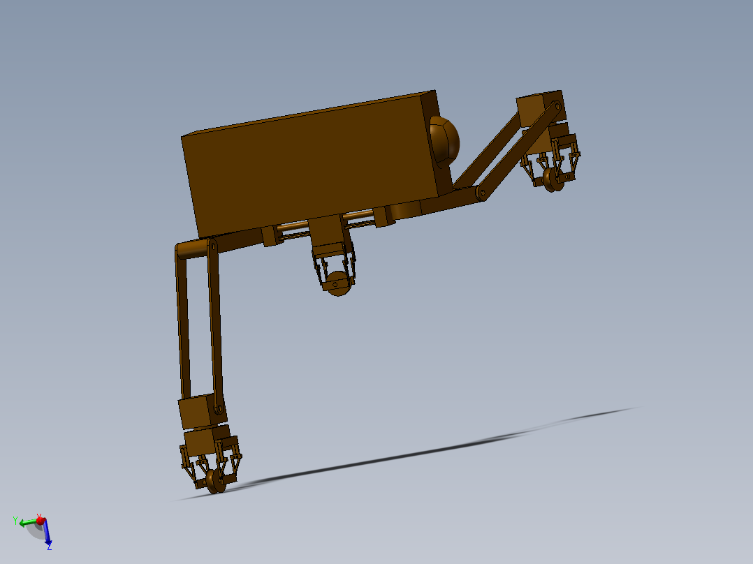 高压输电线巡检机器人机械设计资料SW+CAD+说明书