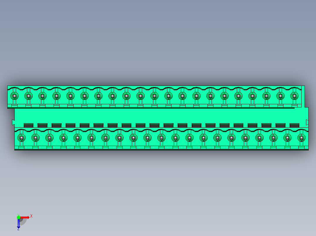 DEGSON 2EDG 系列 5.0mm 可插拔接线端子组-2EDGVT-5.0-42P-14-00AH俯视图