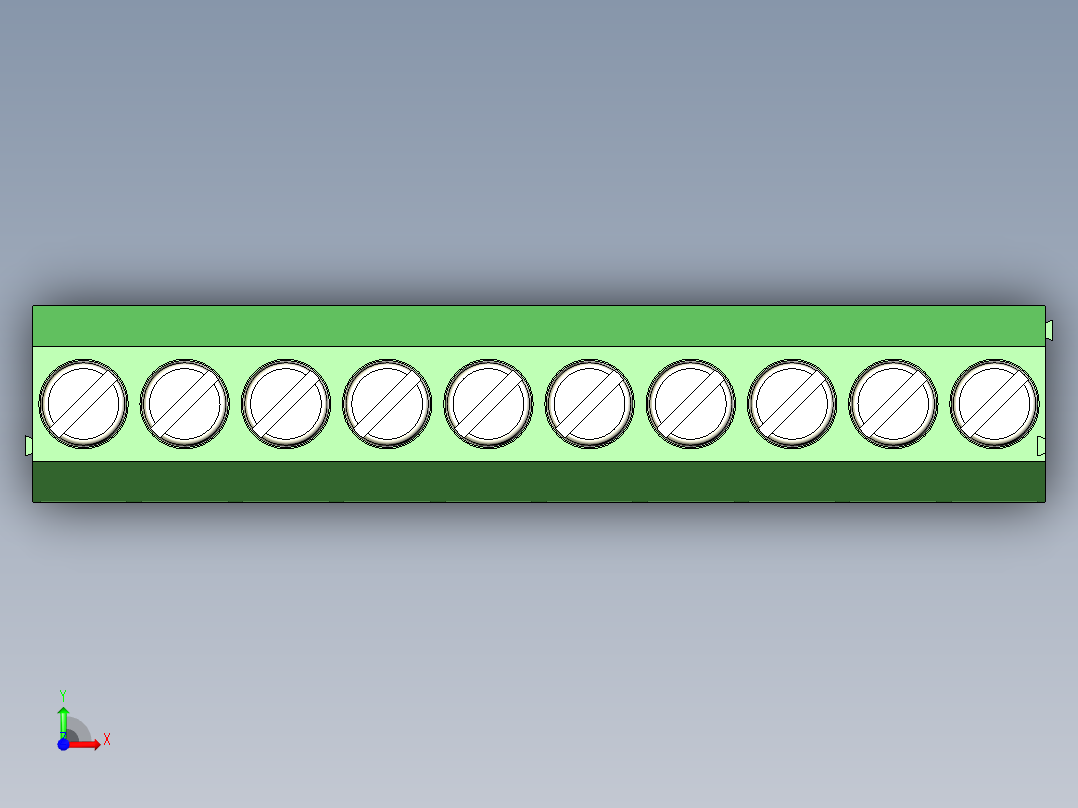 PCB_Terminal_Block_10-P3.5前视图