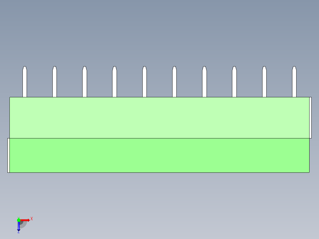 PCB_Terminal_Block_10-P3.5俯视图