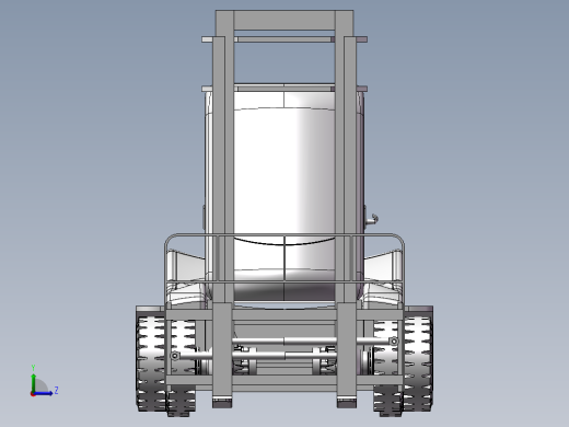 叉车3D图纸左视缩略图
