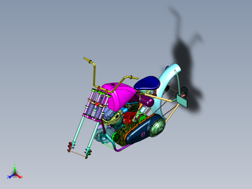 骑士改装风格Bobber摩托车