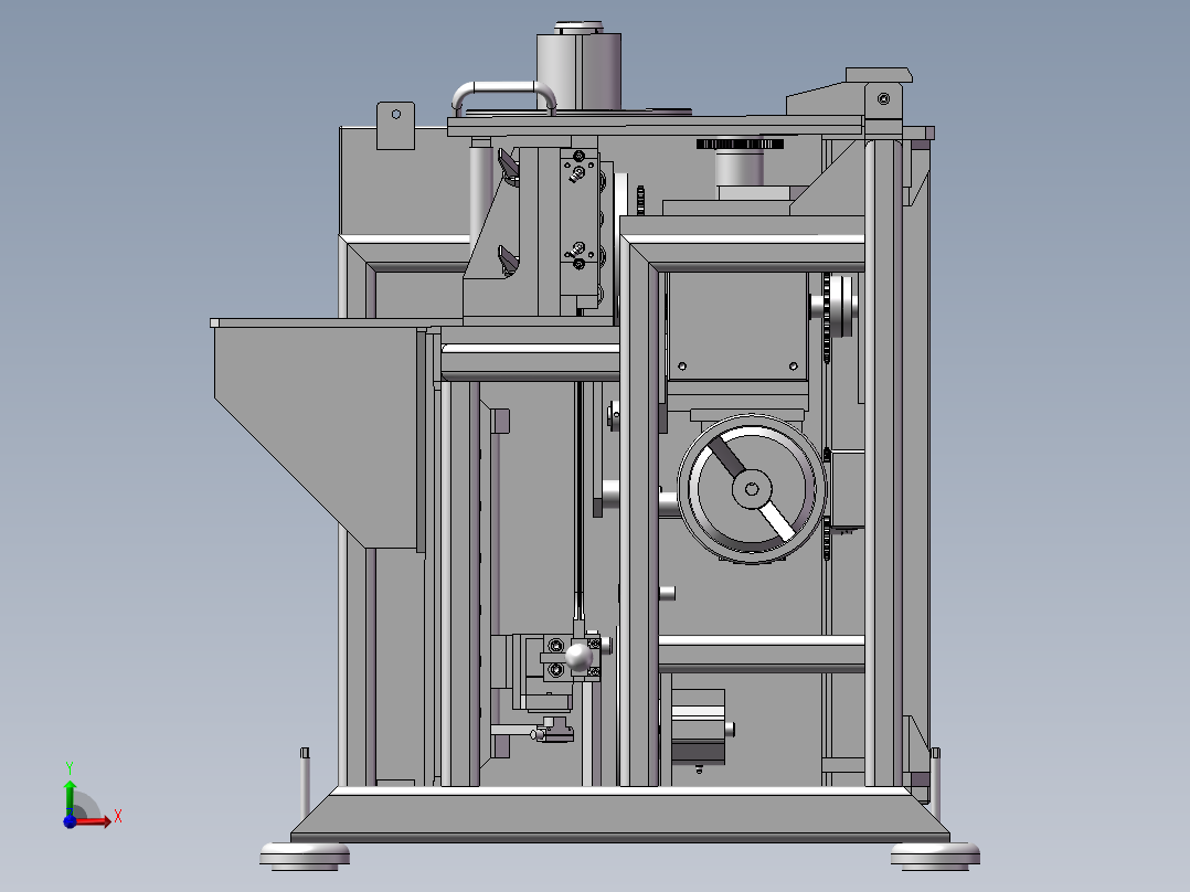 在线包装贴标机前视图