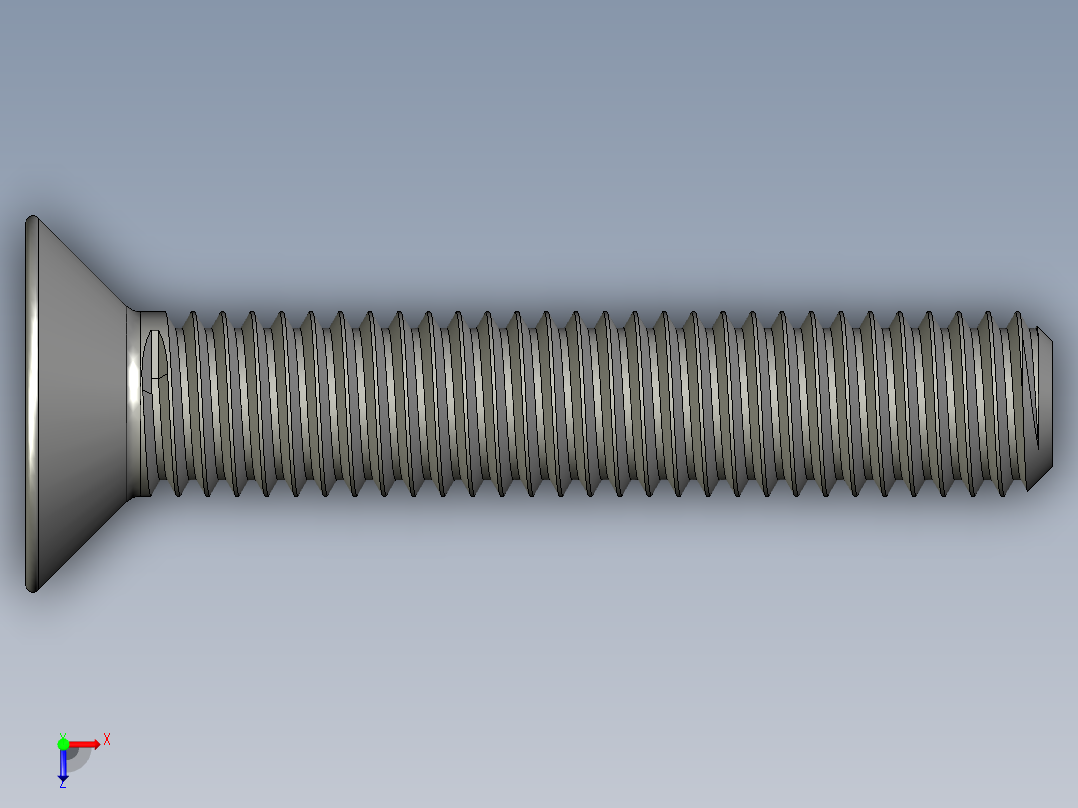制沉头螺钉-M5_Countersunk_25俯视图