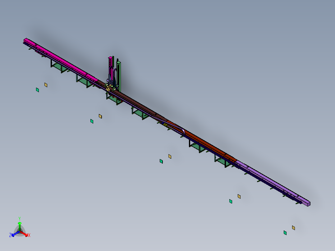 长轴件加工夹持搬运大跨距机械手