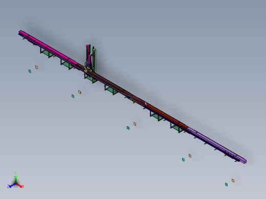 长轴件加工夹持搬运大跨距机械手